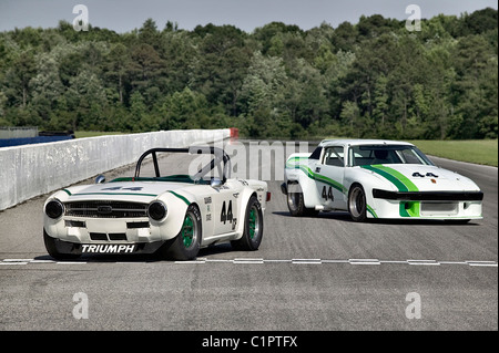 44 Groupe Triumph TR6 et TR7 1971 Coupé 1979 Banque D'Images