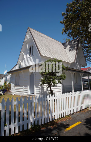 Poste de police historique (1870), Russell, Bay of Islands, Northland, North Island, New Zealand Banque D'Images