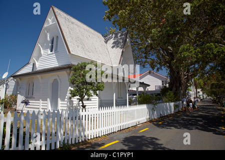 Poste de police historique (1870), Russell, Bay of Islands, Northland, North Island, New Zealand Banque D'Images