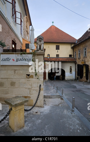 La porte de pierre de Zagreb, Croatie Banque D'Images