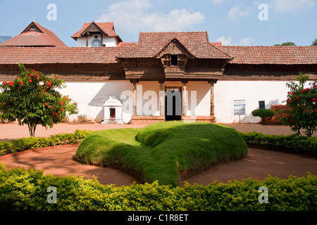 Padmanabhapuram Palace, ancien palais du 17ème siècle Travancore du Rajas, près de Trivandrum Banque D'Images