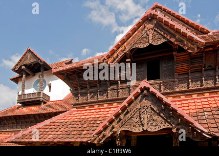 Padmanabhapuram Palace, ancien palais du xviie siècle du Rajas, près de Trivandrum Banque D'Images