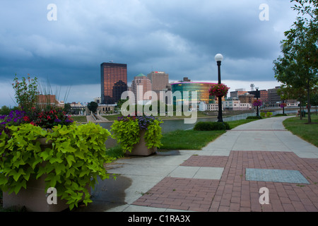 La ville de Dayton, Ohio. Banque D'Images