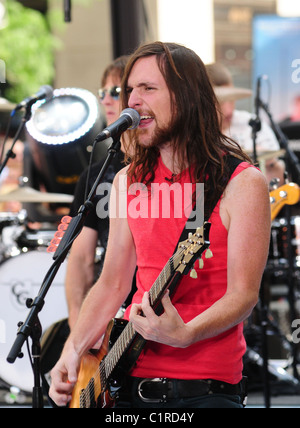 Mike Kennerty Sniper en concert au Rockefeller Center New York City, USA - 17.07.09 Banque D'Images