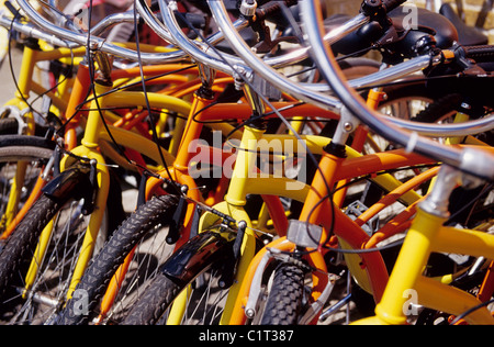 Vélos à louer - Margate Banque D'Images
