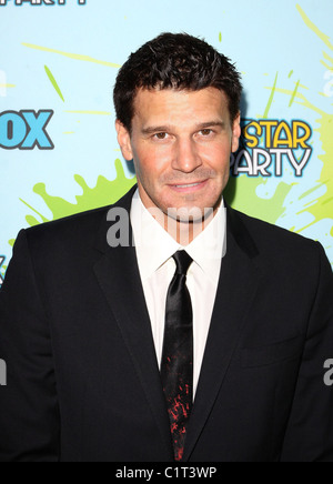 David Boreanaz le TCA 2009 Tournée d'été - Fox All-Star party au Langham Hotel and Spa - Arrivées Pasadena, Californie - Banque D'Images