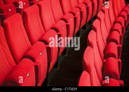 Sièges de théâtre vide Banque D'Images