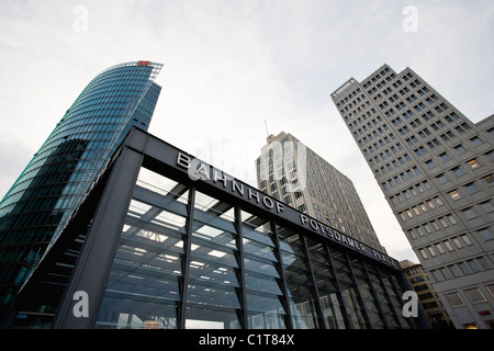 Allemagne, Berlin, Potsdamer Platz Gare Banque D'Images