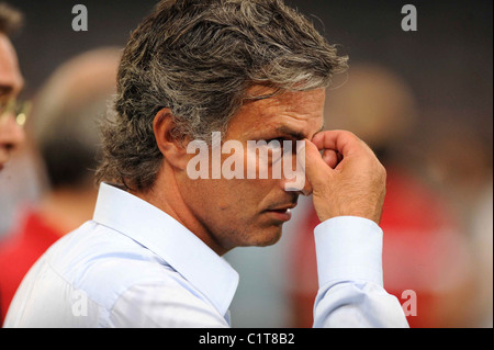 L'entraîneur de l'Inter Milan Jose Mourinho la Super Coupe d'Italie - Latium v Inter Milan Beijing, Chine - 08.08.09 ** ** Banque D'Images