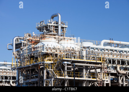 Un terminal de gaz à Barrow in Furness, Cumbria, Royaume-Uni, qui traite le gaz naturel du champ gazier de la baie de Morecambe Banque D'Images