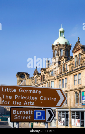 Petite Allemagne Roadsign Bradford West Yorkshire Angleterre Banque D'Images