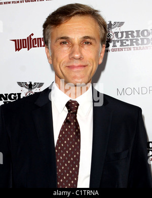 Christoph Waltz Los Angeles Premiere de Inglourious Basterds Premiere tenue au Théâtre chinois de Grauman - Arrivées Hollywood, Banque D'Images