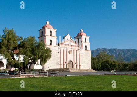 Santa Barbara, Californie. Mission Santa Barbara. Banque D'Images