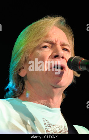 David Justin Hayward de The Moody Blues en concert à l'Amphithéâtre Molson, Toronto, Canada - Obligatoire 12.08.09 Banque D'Images