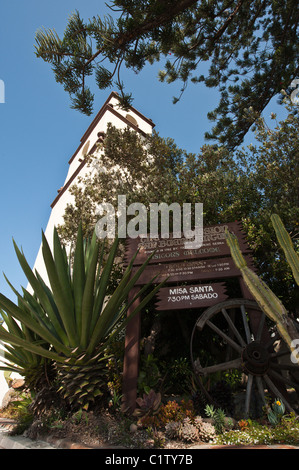 Ventura, Californie. La vieille Mission San Buenaventura. Banque D'Images