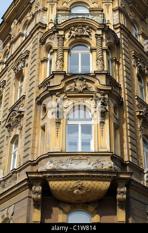 L'architecture traditionnelle en Prague, République Tchèque Banque D'Images