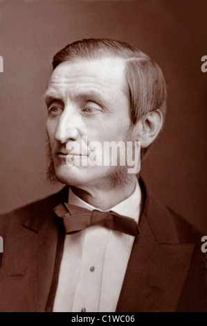 Portrait de John Hall Gladstone (1827-1902) British Chemist. Type de bois Banque D'Images