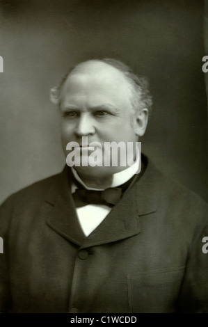 Portrait d'Edward Henry Stanley, ou Edward Stanley, 15e comte de Derby (1826-1893) homme d'État et politicien britannique. Type de bois Banque D'Images