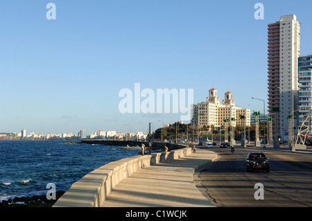 Vues le long du Malecon Cuba La Havane Banque D'Images