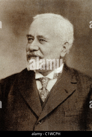 Portrait d'Albert Calmette (1863-1933) Docteur, médecin, bactériologue et immunologiste français Banque D'Images
