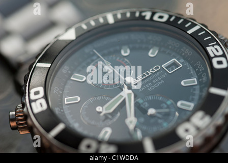 Close up of Chronograph Watch Banque D'Images