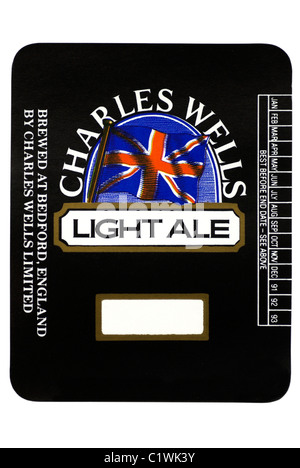 Charles Wells Light Ale l'étiquette du flacon vers 1991-1993. Banque D'Images