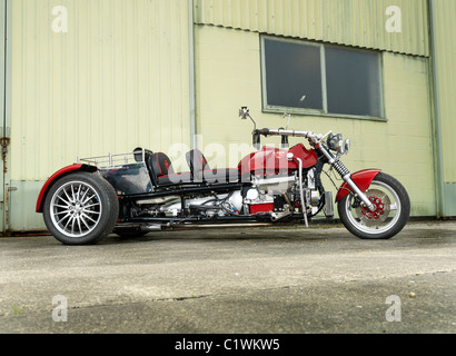 Moteur V6 trike personnalisé Banque D'Images