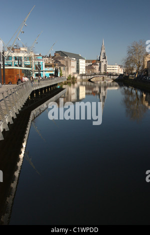 Canal sud, Rivière Lee, Cork, Irlande Banque D'Images