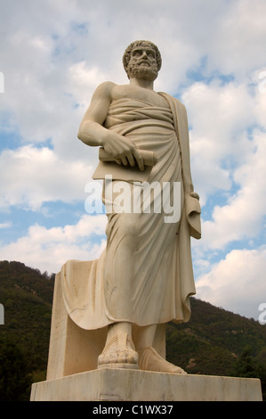 L'ancien mathématicien grec Aristote Banque D'Images