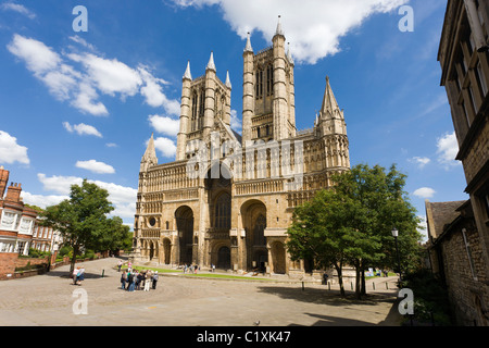 La Cathédrale de Lincoln, Lincoln, Angleterre Banque D'Images