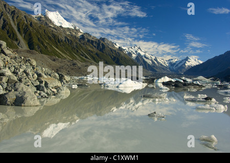 NP Mount Cook, Nouvelle-Zélande Banque D'Images