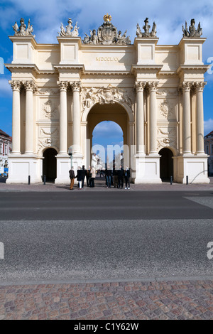 Porte de Brandebourg, Potsdam, Brandebourg, Allemagne Banque D'Images