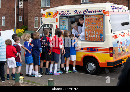 Kids 'ice cream van' 'icecream van' Banque D'Images