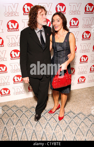 David Threlfall et Brana Bajic PLAT Quick & TV Choice Awards tenue à l'Hôtel Dorchester - Intérieur : Londres, Angleterre - Banque D'Images