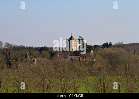 St Giles church Ightham Mote Banque D'Images