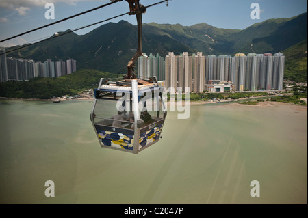 Le Ngong Ping 360 est un projet touristique sur l'île de Lantau à Hong Kong. Banque D'Images