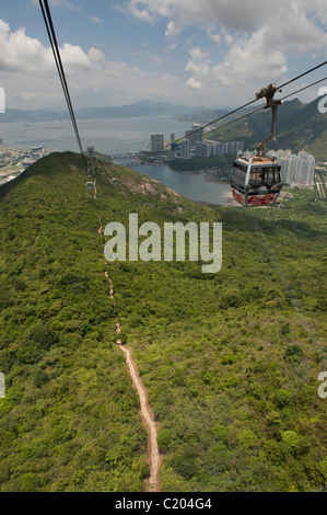 Le Ngong Ping 360 est un projet touristique sur l'île de Lantau à Hong Kong. Banque D'Images