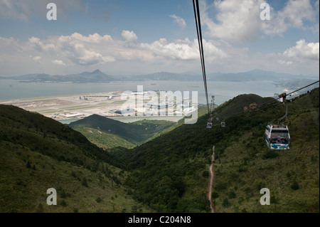 Le Ngong Ping 360 est un projet touristique sur l'île de Lantau à Hong Kong. Banque D'Images