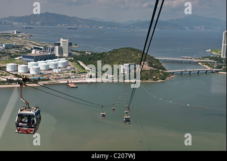 Le Ngong Ping 360 est un projet touristique sur l'île de Lantau à Hong Kong. Banque D'Images