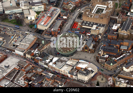 Vue aérienne de Walsall Town Centre West Midlands Uk 2003 Banque D'Images