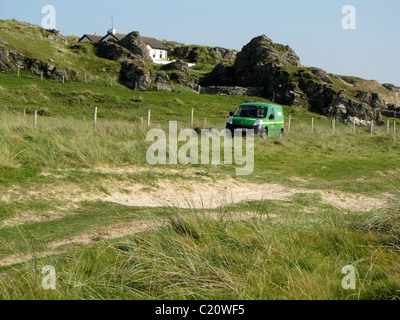 Livraison postale à distance par Irish post van Banque D'Images