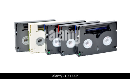 Cassettes Mini DV Banque D'Images