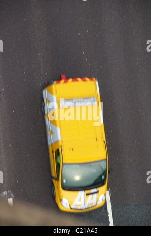 Sur l'AA van M62 (prise d'un pont d'autoroute) Banque D'Images