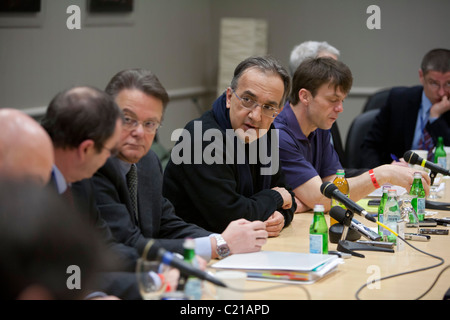 Sergio MARCHIONNE, PDG de Fiat et Chrysler Banque D'Images