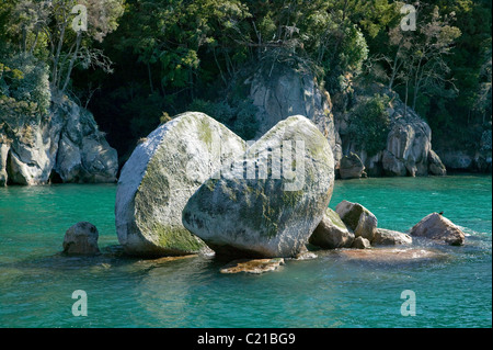 Split Rock apple dans Abel Tasman national park, New Zealand Banque D'Images