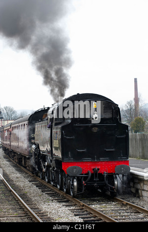 Classe Princess Royal Trust 80080 locomotive à vapeur en gare de l'est ramsbottom lancs railway Banque D'Images