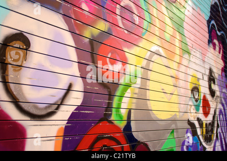 Résumé et clown sur smiley porte rouleau Banque D'Images