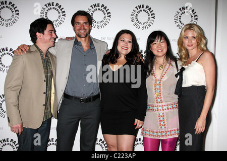 Ben Feldman, Jackson Hurst, Brooke Elliott, Margaret Cho, avril Bowlby Drop Dead Diva : la saison 1 finale au Paley Center for Banque D'Images