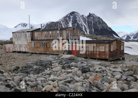 [British Antarctic Survey] [base], [E], [l'Île Stonington Baie Marguerite], [Péninsule Antarctique] Banque D'Images