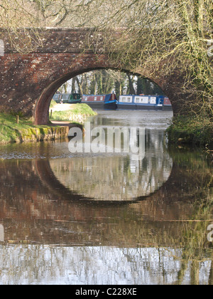 Manly est pont, le Grand Canal de l'Ouest, Tiverton, Devon, UK Banque D'Images